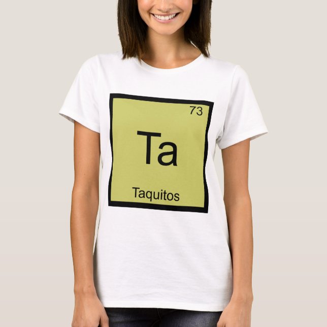 Ta - Taquitos Camiseta divertida con símbolo de el (Anverso)
