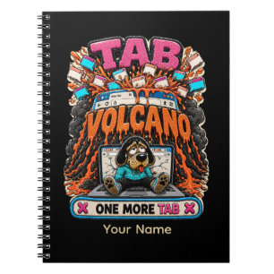Tab Volcán Un Tab Más Cuaderno Personalizado Diver