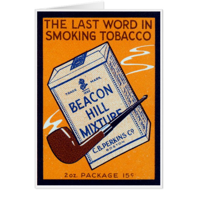 Tabaco 1910 de tubo de Beacon Hill (Frente)