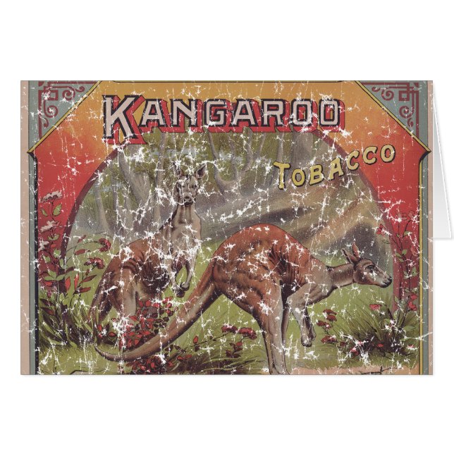 Tabaco canguro 1900 - afligido (Anverso (Horizontal))