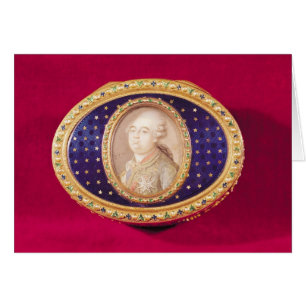 Tabaquera con una miniatura del retrato de Louis