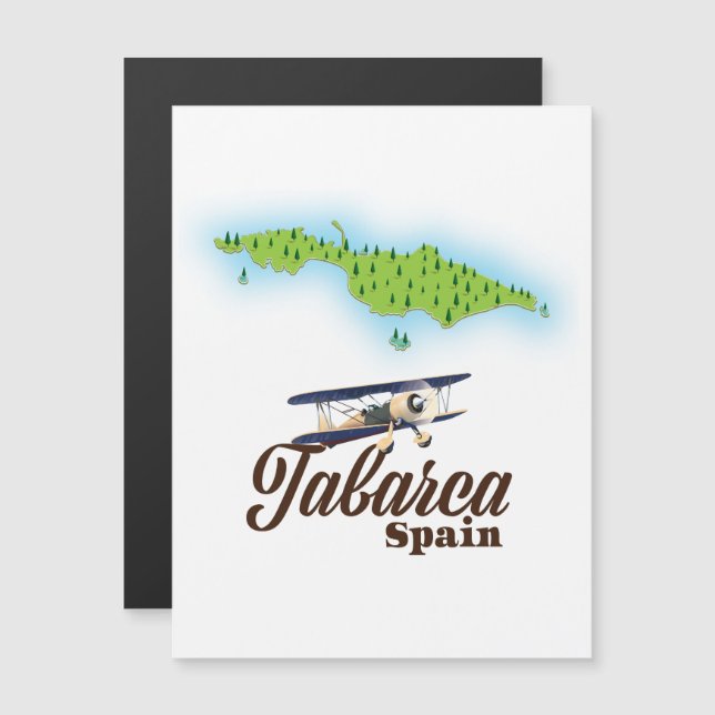 Tabarca España Mapa hermoso (Anverso/Reverso)
