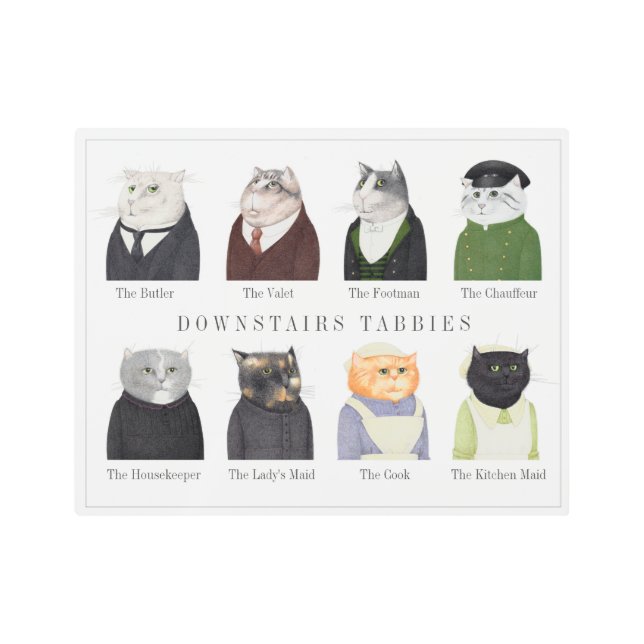 TABBBIES DESCENDENTES 14x11 arte mural Metalizado (Anverso)