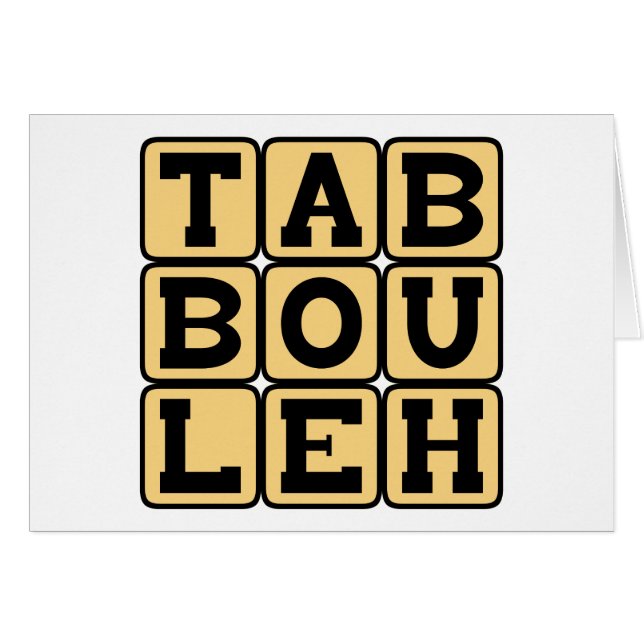 Tabbouleh, plato vegetariano levantino (Anverso (Horizontal))