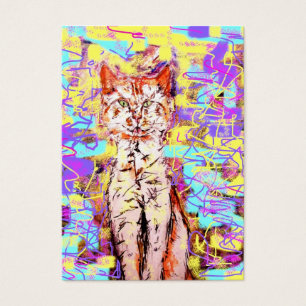 tabby cat popart