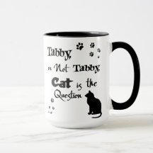 Tabby o no taza del amante del gato de Shakespeare