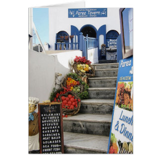 taberna griega en Santorini, Grecia