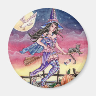 Tabitha - imán de la bruja, del gato y del búho