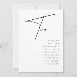 Tabla 2 Plantilla de número de tabla de Bodas mode