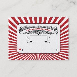 Tabla # Colocar tarjetas Circus Red