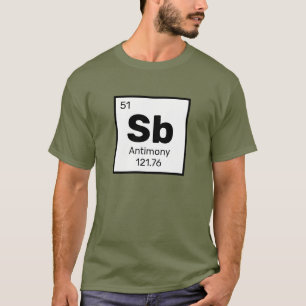 Tabla De Antimonio / Periódica - Camiseta De Eleme