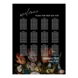 Tabla de asientos de 12 tablas con las estrellas m