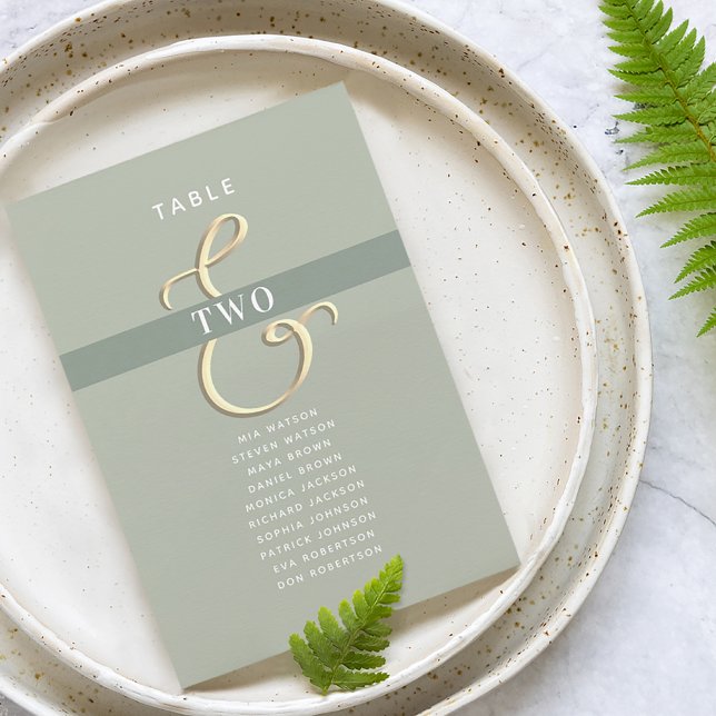 Tabla de asientos de Boda verde sabio (Subido por el creador)