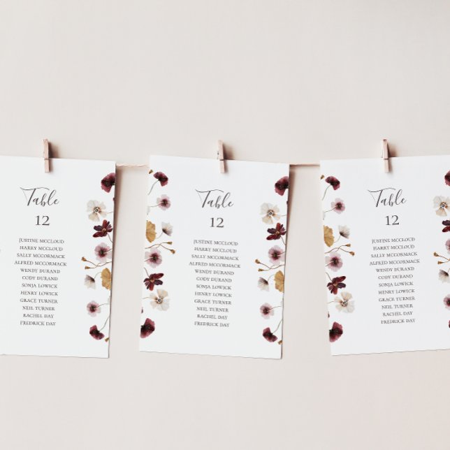 Tabla de asientos de la mesa de flores silvestres  (Subido por el creador)