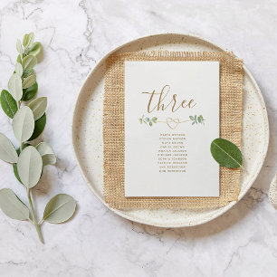 Tabla de asientos del Boda Boho Eucalyptus
