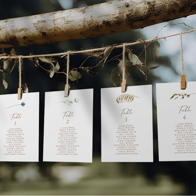 Tabla de asientos simple de la tabla floral rústic (Subido por el creador)