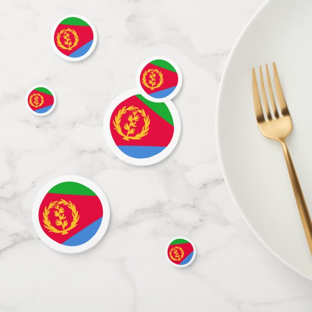 Tabla de bandera de Eritrea Confetti (Grupo)