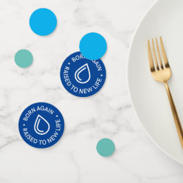 Tabla de bautismo de nuevo nacido Confetti