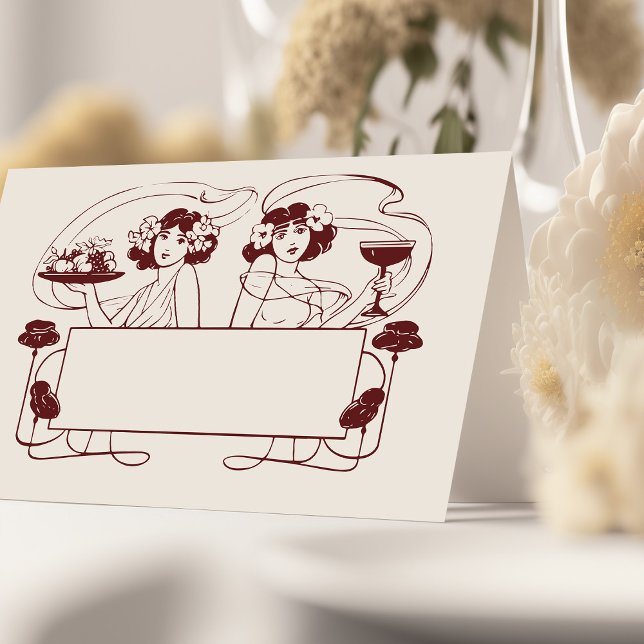 Tabla de Boda de tarjetas de nombre Vintage (Subido por el creador)