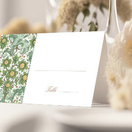 Tabla de Boda de tarjetas de nombres Morris vintag