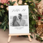 Tabla de Bodas minimalistas 13 Número y tarjeta de<br><div class="desc">Una forma diferente de mostrar los números de la tabla boda. Diseñado para coincidir con la colección "Boda Essentials - Classic". Esta plantilla incluye 1 imagen que podría ser cuando usted era niño o como pareja, tabla 13 in. tipografía clásica elegante, nombres de pareja y fecha boda. Obtener tablas 1...</div>