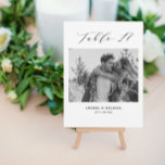Tabla de Bodas minimalistas 17 Número y tarjeta de<br><div class="desc">Una forma diferente de mostrar los números de la tabla boda. Diseñado para coincidir con la colección "Boda Essentials - Classic". Esta plantilla incluye 1 imagen que podría ser cuando usted era niño o como pareja, tabla 17 in. tipografía clásica elegante, nombres de pareja y fecha boda. Obtener tablas 1...</div>