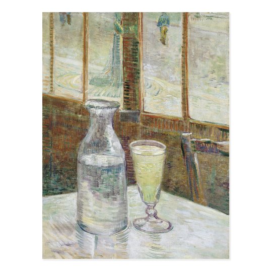 Tabla de Café con la postal del absinth