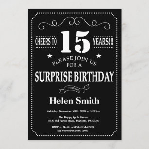 Tabla de cartón para invitaciones de cumpleaños nú