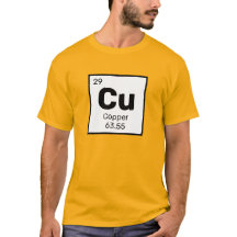 Tabla de cobre / periódico - Camiseta de elementos