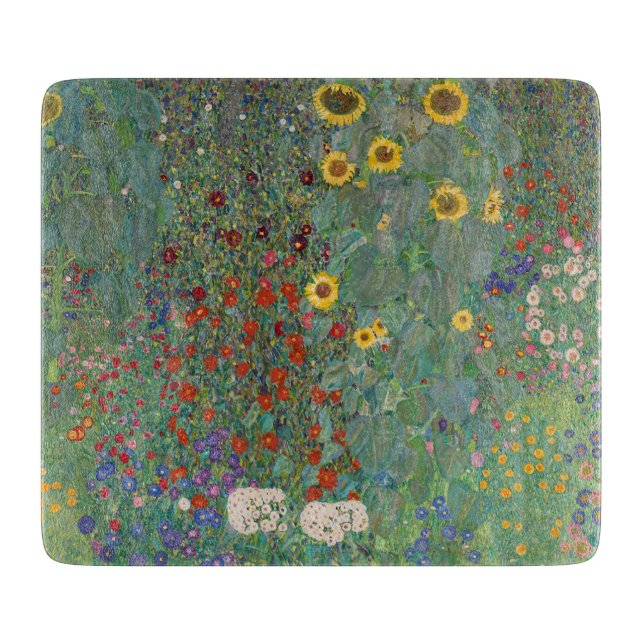 TABLA DE COLOR DE VIDRIO: GUSTAV KLIMT : GARDEN (Anverso)