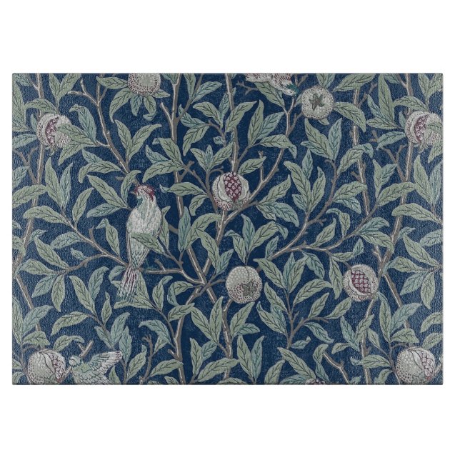 TABLA DE COLOR DE VIDRIO : MORRIS : POMEGRANADOS (Anverso)