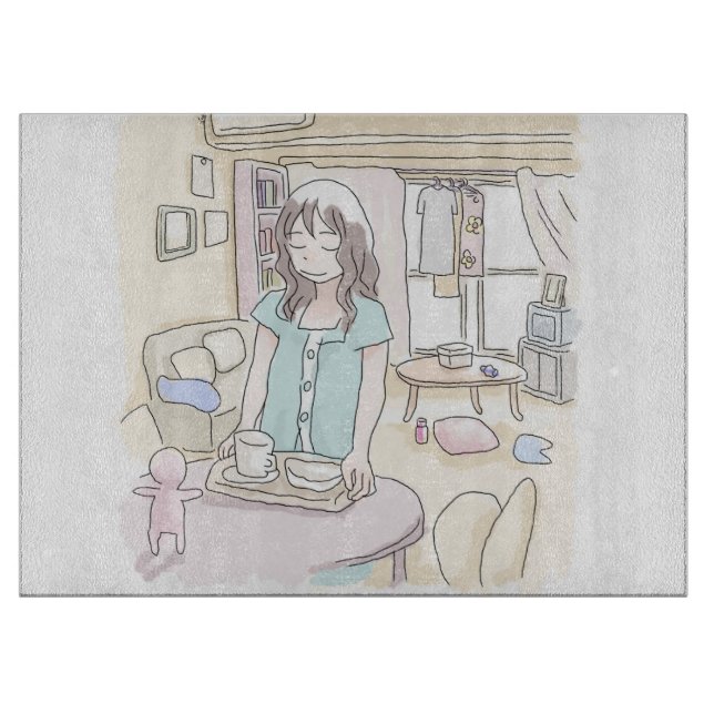 TABLA DE CORTAR さにににじ (Anverso)