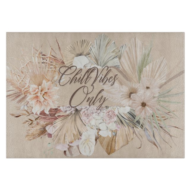 TABLA DE CORTAR ボーホーフラワーカッティングボード (Anverso)