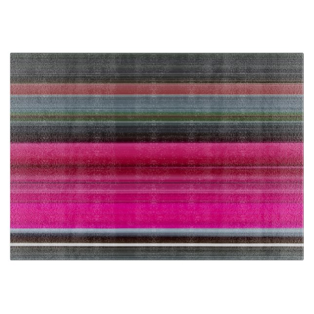 Tabla De Cortar #1 abstracto: Cerise y gris (Anverso)