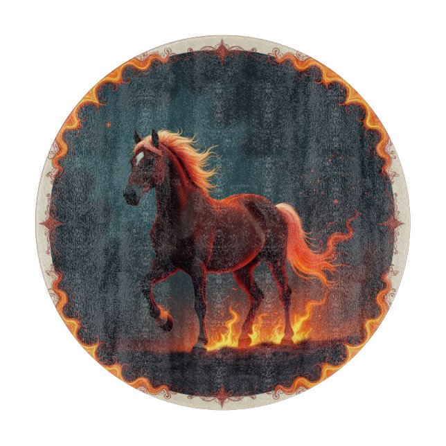 Tabla De Cortar „2026 – Das Jahr des Feuerpferds“8 (Anverso)