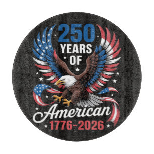 Tabla De Cortar 250 Aniversario USA Águila Patriótica 250 Años
