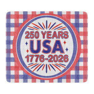 Tabla De Cortar 250 años EE.UU. 1776-2026 Semiquincentenario