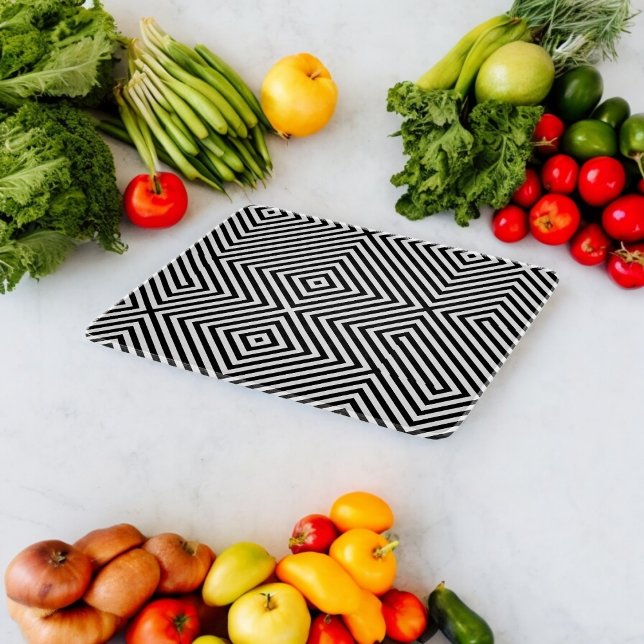 Tabla De Cortar 3.ª Ilusión cuadrada (Chopping Board)