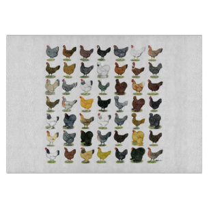Tabla De Cortar 49 gallinas del pollo