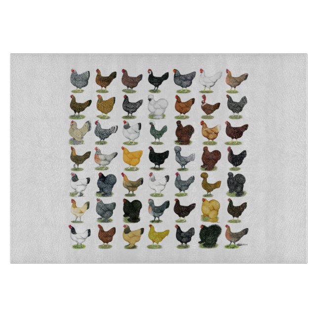 Tabla De Cortar 49 gallinas del pollo (Anverso)