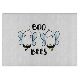 Tabla De Cortar Abejas Fantasmas Lindas - Halloween Divertido en b
