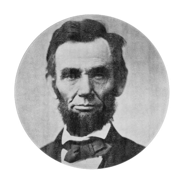 Tabla De Cortar Abraham Lincoln: 16º presidente de América (Anverso)