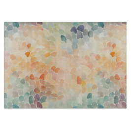 Tabla De Cortar Abstracción en acuarela de pasteles suaves