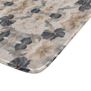 Tabla De Cortar Abstracción floral artística premium