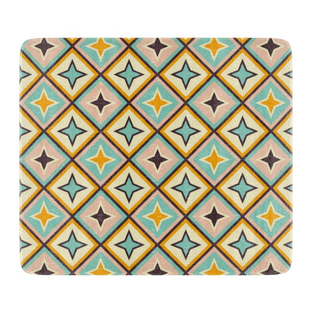 Tabla De Cortar Abstract geometric pattern with diamond shapes (Anverso)