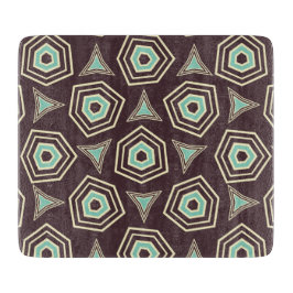 Tabla De Cortar Abstract geometric pattern with layered pentagons