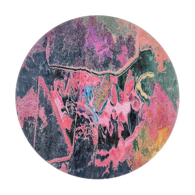 TABLA DE CORTAR ABSTRACTO DE AGUA DE TRANSMISIÓN (Anverso)