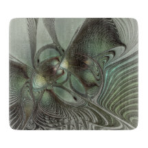 Abstracto Olive Sage Green Grey Fractal Art Fantas