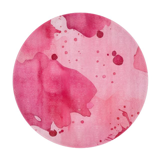 Tabla De Cortar Abstracto rosa sobre rosa (Anverso)