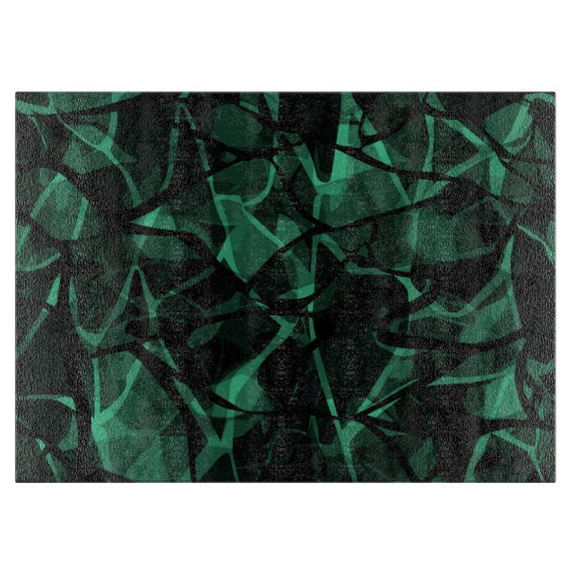 Tabla De Cortar abstracto verde (Anverso)